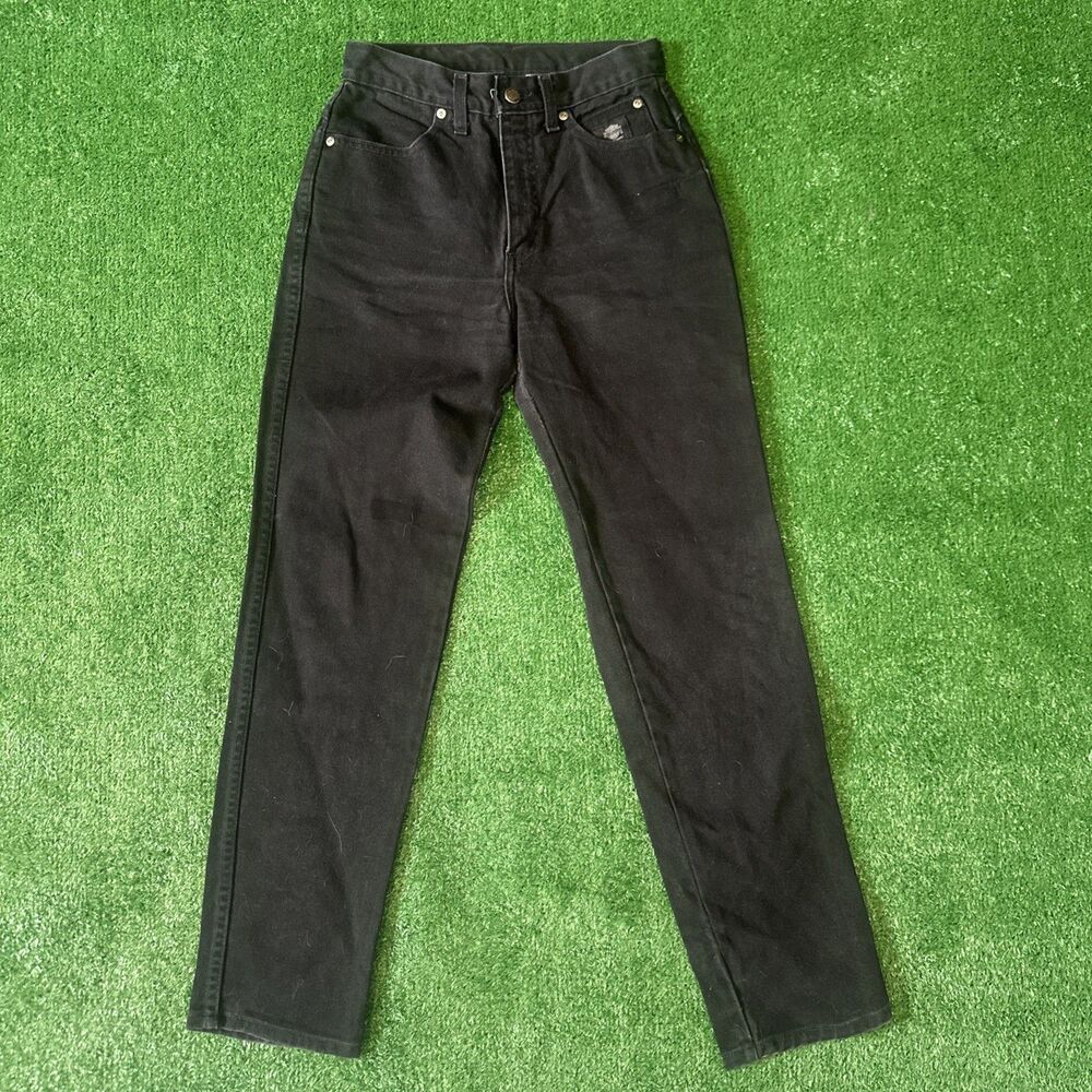Harley Davidson Motorcycle Jeans Women’s Straight Leg Black Denim Size 4 Regular